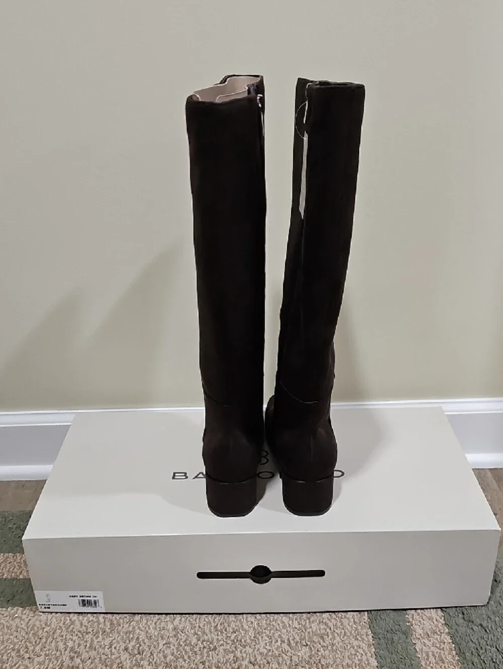 Bandolino Tall Brown Suede Over-the-Knee Block Heel Boots